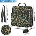 thumbnail image 2 of FORMRS Zipper Binder with Shoulder Strap 2-inch Ring 500 Sheet Capacity File Bag, Green Leopard Print, 2 of 5