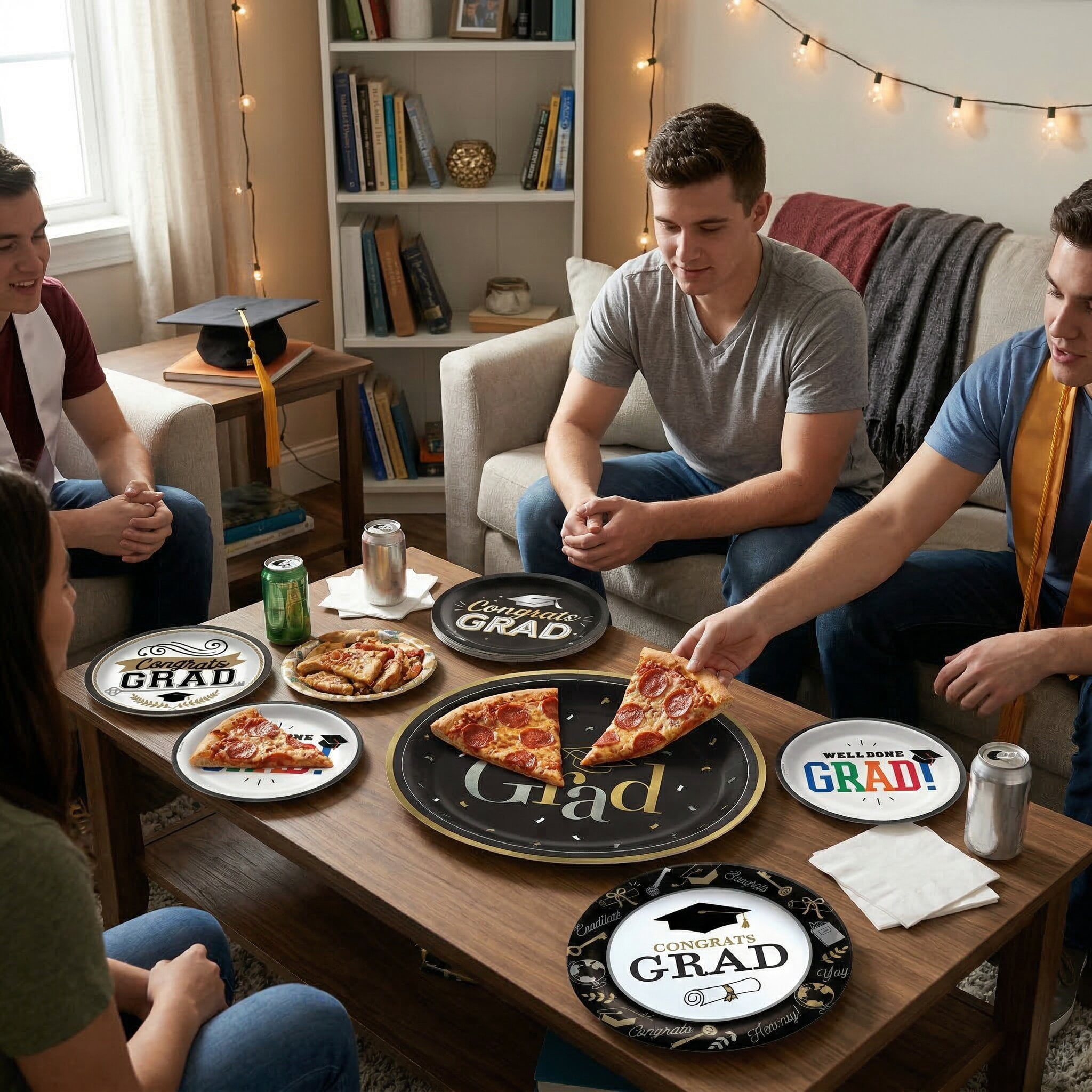 Amscan Graduation Plate Group – Multi-Size 192 Count