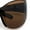 Brown, variant on Oversized High Temple Wrap Around Shield Rimless Futurism Sunglasses Brown