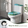 thumbnail image 5 of HELLHERO Sea ​​Turtle Polyester Toilet Lid Cover and Toilet Tank Lid Cover Toilet Lid Seat Cover Set Elastic Edge Adjustable Stretch Washable Soft for 17x21 Inches, 5 of 8
