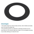 thumbnail image 4 of Unique Bargains Rubber Speaker Foam Edge Surround Rings 2.5 Inch 42mm x 68mm Subwoofer Rings for Repair or DIY Black 2 Pcs, 4 of 5