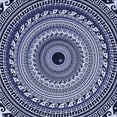 thumbnail image 1 of Ahgly Company Machine Washable Indoor Square Transitional Blue Angel Blue Area Rugs, 7' Square, 1 of 7