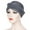Grey, variant on Tittly Bandanas for Women Head Scarf Women Solid Hat Muslim Ruffle Turban Wrap Scarf Cap Bandana Turbans for Women Black One Size
