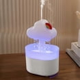 thumbnail image 3 of Rain Cloud Air Humidifier Electric Aromatherapy Essential Oil Diffuser Relax Raining Water Drop Night Lamp US Plug, 3 of 5