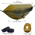 thumbnail image 3 of GEERTOP 3 in 1 Outdoor Hammock with Mosquito Net Sun Shelter Rainfly, Waterproof Double Sleep Rest Camping Hammock for Backpacking Travel Garden Park, 3 of 8