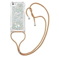 thumbnail image 1 of Funda FOXDOCK para iPhone 5/5s con Cuerda Ajustable, Brillo Líquido, Protección Antigolpes y Lente – Ideal para Regalo, 1 of 6