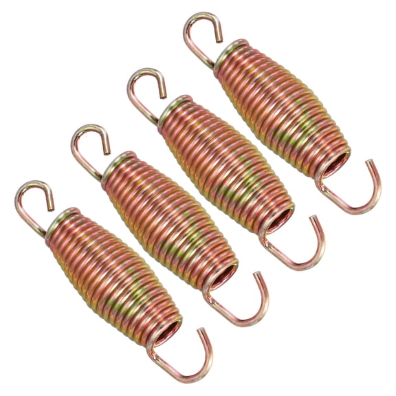 Uxcell Trampolines Springs, 4Pcs & Carbon Steel & 3.5 Inch Fitness Rebounder Extension Spring Universal Trampolines Heavy Duty Replacement Accessories