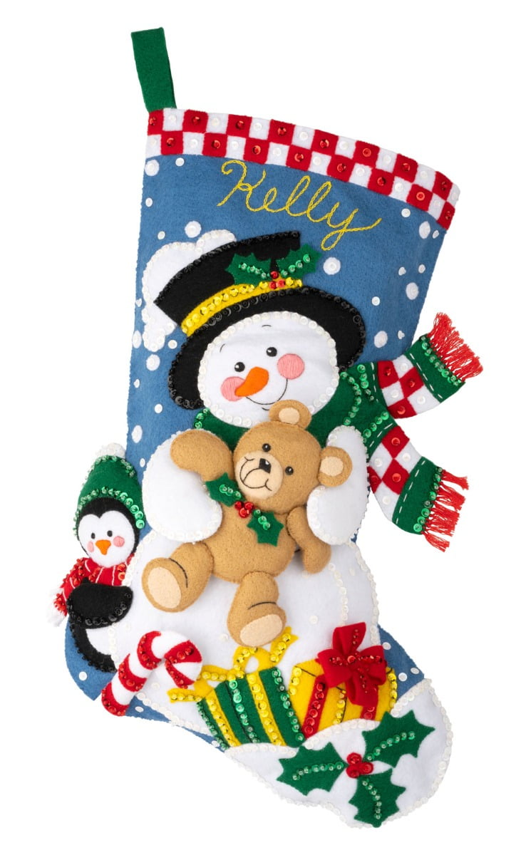 18 Bucilla 86881 Hallmark Felt Stocking Kit Greetings From Santa 