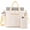 Vanilla Cream, variant on BIIVOYA 15.6" Laptop Tote Bag for Women, Nylon Puffer Work and Travel Bag (Midnight Black)