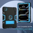 thumbnail image 3 of For iPad Pro 11 inch M5/M4 (2025/2024) Shockproof Heavy Duty Rugged Case Cover with Stand & Pencil Holder, 3 of 9