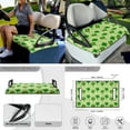 thumbnail image 4 of XYZCANDO Clover 4pcs Golf Cart Seat Covers Golf Cart Steering Wheel Covers Golf Cart Flags St. Patrick's Day Golf Cart Decor Golf Cart Seat Towel Steering Wheel Protector Decoration Banner Green, 4 of 7