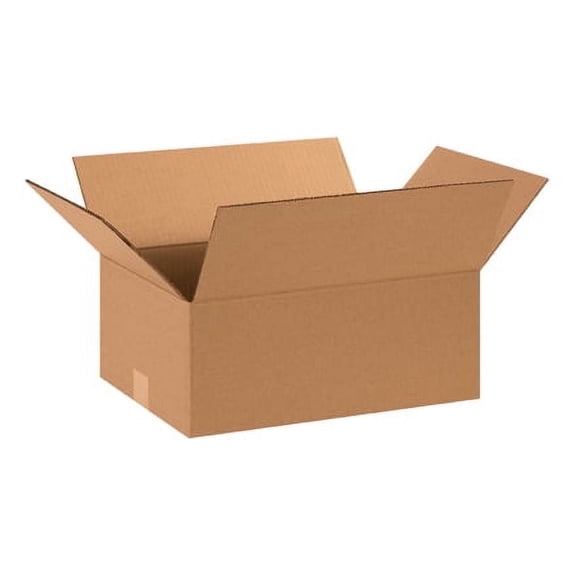 25 - Corrugated Boxes 15 x 11 x 6 Shipping Moving Packing Box, Kraft