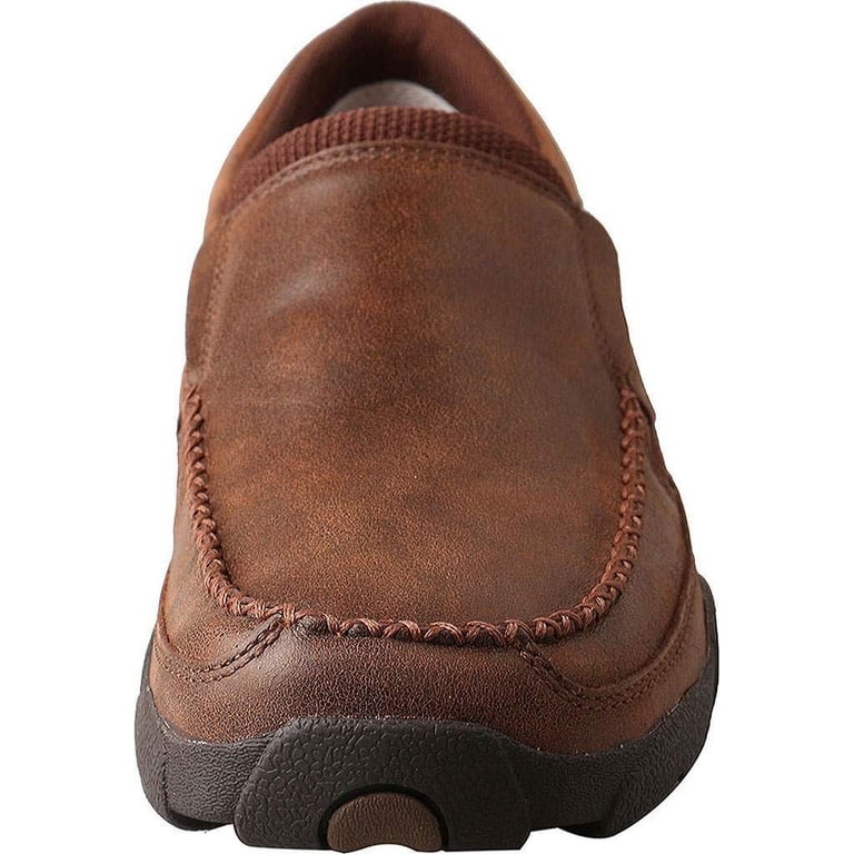Twisted X Men\'s 9.5 Driving Moc Loafers Casual Shoes Brown‎ Leather MDMS009 / Men main image 3