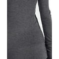 thumbnail image 4 of J. METHOD Women's Snap Button Cardigan Long Sleeve Knit Ribbed Sweater NEWJ181 Charcoal 2X, 4 of 5