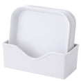 thumbnail image 2 of 9pcs/Set Square Toasted Bone Dish Square Snack Plate Serving Dish Nut Plate Kitchen Serving Dish Cake Tray for Home Kitchen Restaurant, 2 of 9