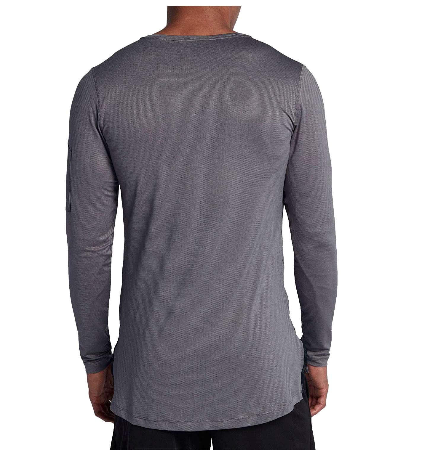 nike men's modern utility fitted long sleeve training shirt