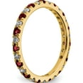 thumbnail image 5 of 14K Yellow Gold Lab Grown Diamond Si1/Si2 G H I & Cr Ruby Eternity Band (Size 9) Made In India et0049-cru-050-9ylg, 5 of 5