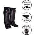 thumbnail image 4 of Ultimate MMA Shin & Instep Protector, Durable Nylon with Reinforced Leather Face, Adjustable Straps for Comfortable Fit, Small, 4 of 5