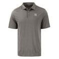 thumbnail image 2 of Men's Cutter & Buck Gray New York Yankees Coastline Epic Comfort Eco Recycled Polo, 2 of 3