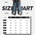 thumbnail image 6 of GINGTTO Men's Ripped Baggy Fit Below Knee Denim Shorts, 6 of 8