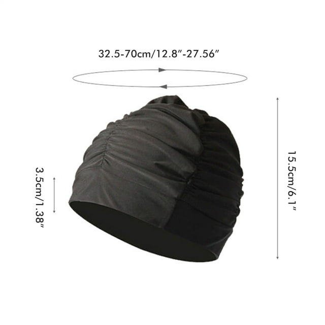 Gorro de natación plisado 2 piezas NikouMX Poliéster Rendimiento confiable