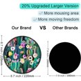 thumbnail image 3 of ITNRSIIET [20% Larger] Mouse Pad with Stitched Edge Premium-Textured Mouse Mat Waterproof Non-Slip Rubber Base Round, 3 of 5