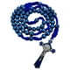 thumbnail image 4 of Collar con forma de rosario TALISMAN4U con cuentas de hematita azul para hombre, 4 of 9