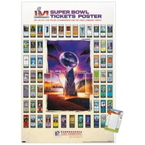 NFL League - Super Bowl LVI - Tickets Wall Poster, 22.375" x 34"