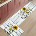 thumbnail image 3 of Kitchen Rugs and Mats Non Slip Cushioned Anti Fatigue Machine Washable 2 Pieces Rug Set Kitchen Mats for Floor,Sunflowers You are My Sunshine (15.7"x23.6"+15.7"x47.2" inches), 3 of 6
