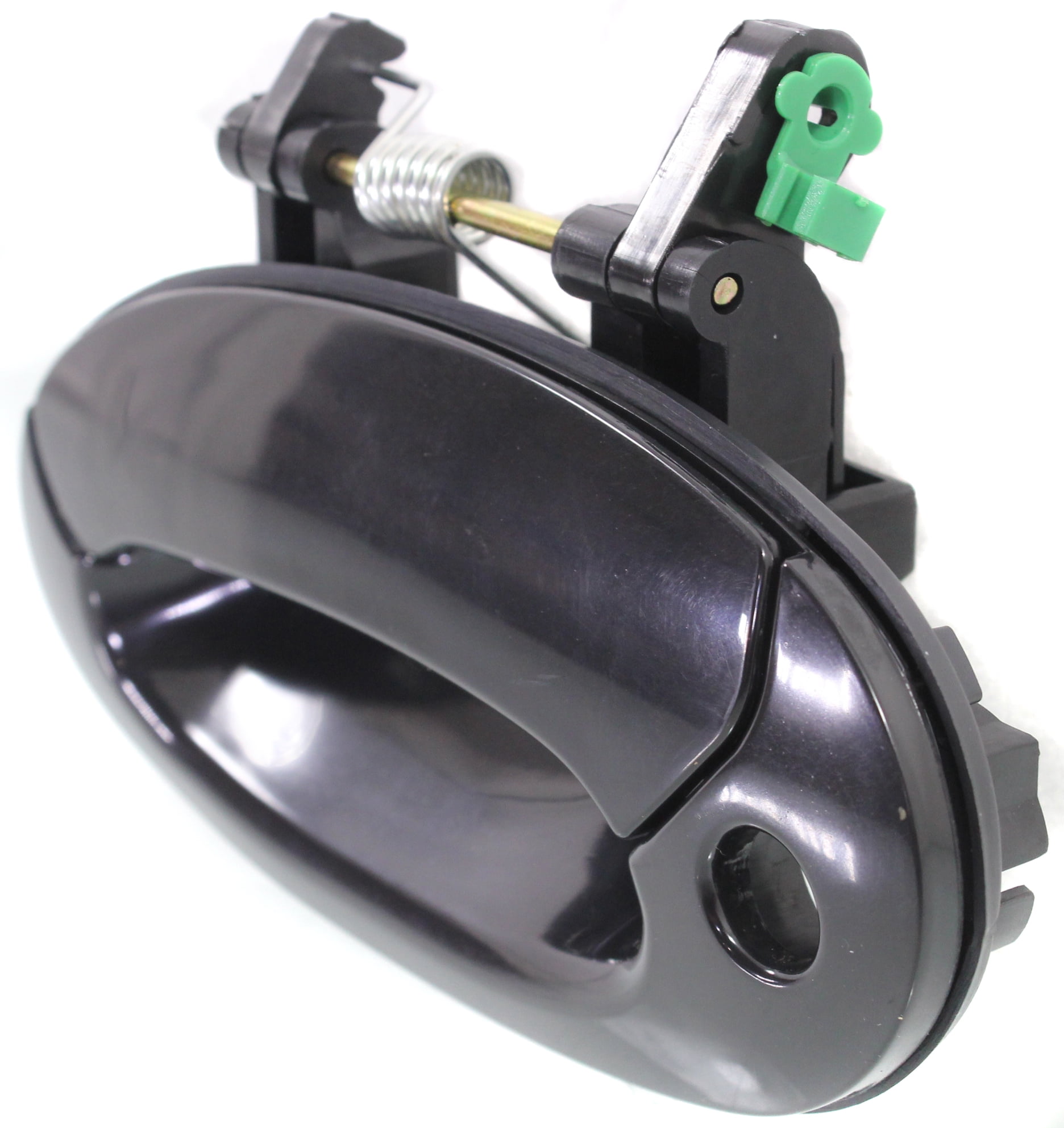 Replacement REPH462104 Exterior Door Handle Compatible with 1998-2000 Hyundai Elantra Front, Left Driver Smooth Black