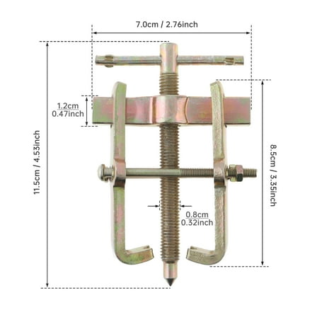 3 Inch Two-claw Puller Separate Lifting Device Multi-purpose Pull Strengthen Bearing Rama for Auto Mechanic Hand Tools