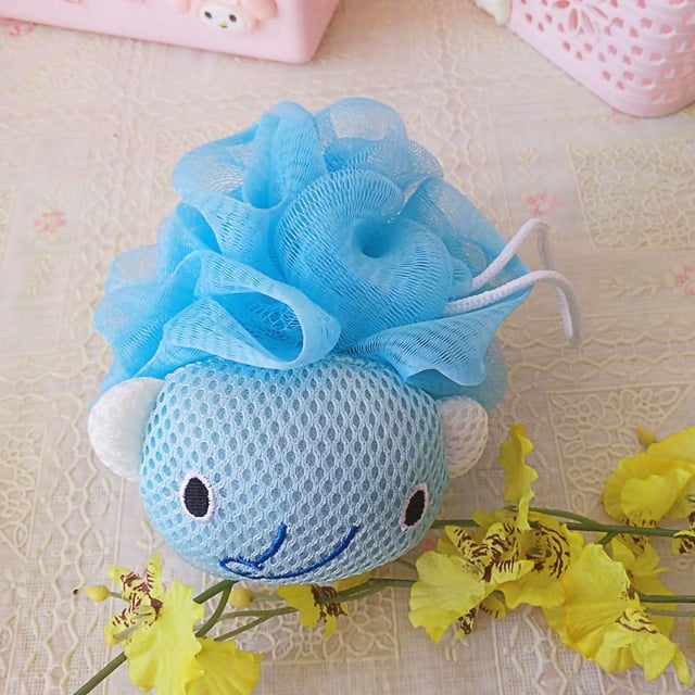 Ducha Loofah, Bola de baño Bola de baño de dibujos animados lindo Depurador de baño de alta capacidad