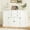 White, variant on DIYART Farmhouse 47" Buffet Cabinet with Storage,Large Sideboard Buffet with Drawers and Adjustable Shelves, Rustic Coffee Bar Cabinet for Kitchen, Black