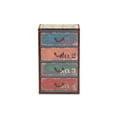 thumbnail image 3 of Baxton Studio Amandine Armoire de Rangement d'Accent à 4 Tiroirs en Bois, Vintage Rustique, d'Inspiration Française, Finition Multicolore, 3 of 5