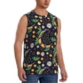 thumbnail image 2 of Uemuo Snake And Flower Pattern Men's Sleeveless T-Shirt,Muscle Athletic Tank Top, Moisture-wicking Quick-dry Breathable Classic Tee Top for Gym Run Outdoor Sports-, 2 of 8