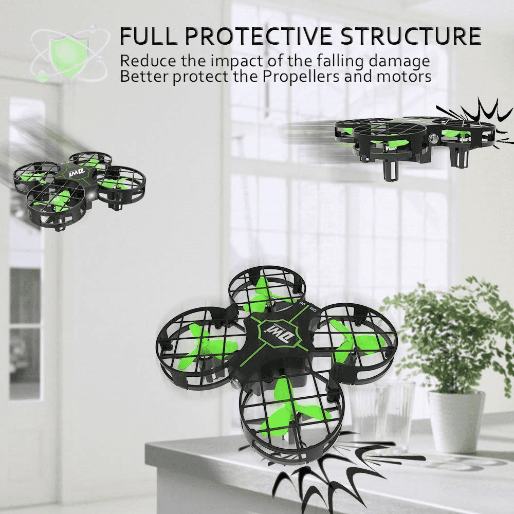 The Drone Zone Mini Quadcopter Drone With LED Lights