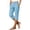 *Light Blue, variant on VBVC Women's Stretchy Yoga Golf Capri Pants , High Waisted Side Slit Crop Trousers For Women , Ladies' Outdoor Sports Pants with Pockets, Black , S-5XL