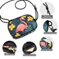 thumbnail image 3 of FORMRS Mini Crossbody Bag for Women Adjustable Rope Shoulder Casual Phone Purse, Pink Floral Flamingo, 3 of 7