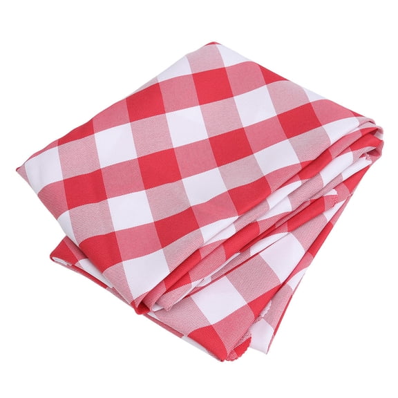 ETEREAUTY Checkered Round Table Cover Wrinkle Resistant for Indoor and Outdoor Use, and Stylish