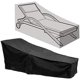 thumbnail image 4 of 1 funda para silla de ocio (negra, 200 x 70 x 40 x 68 cm), funda impermeable para silla de ocio para jardín, funda protectora para silla de playa a prueba de polvo para exteriores, negra, 4 of 5
