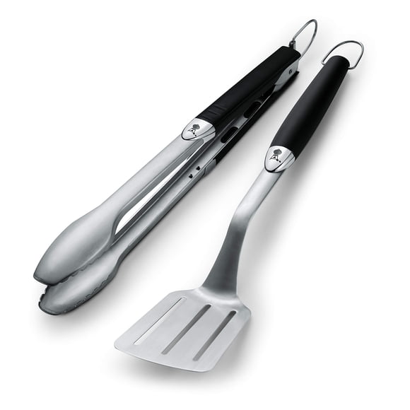 Juego de herramientas Weber disponible en acero inoxidable original de 2 piezas