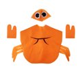 thumbnail image 2 of Traje de Cangrejo Sombrero Naranja No dos Te Vestido Lujo Niño Niñas Sunnimix disfraz de animal para niños, 2 of 8