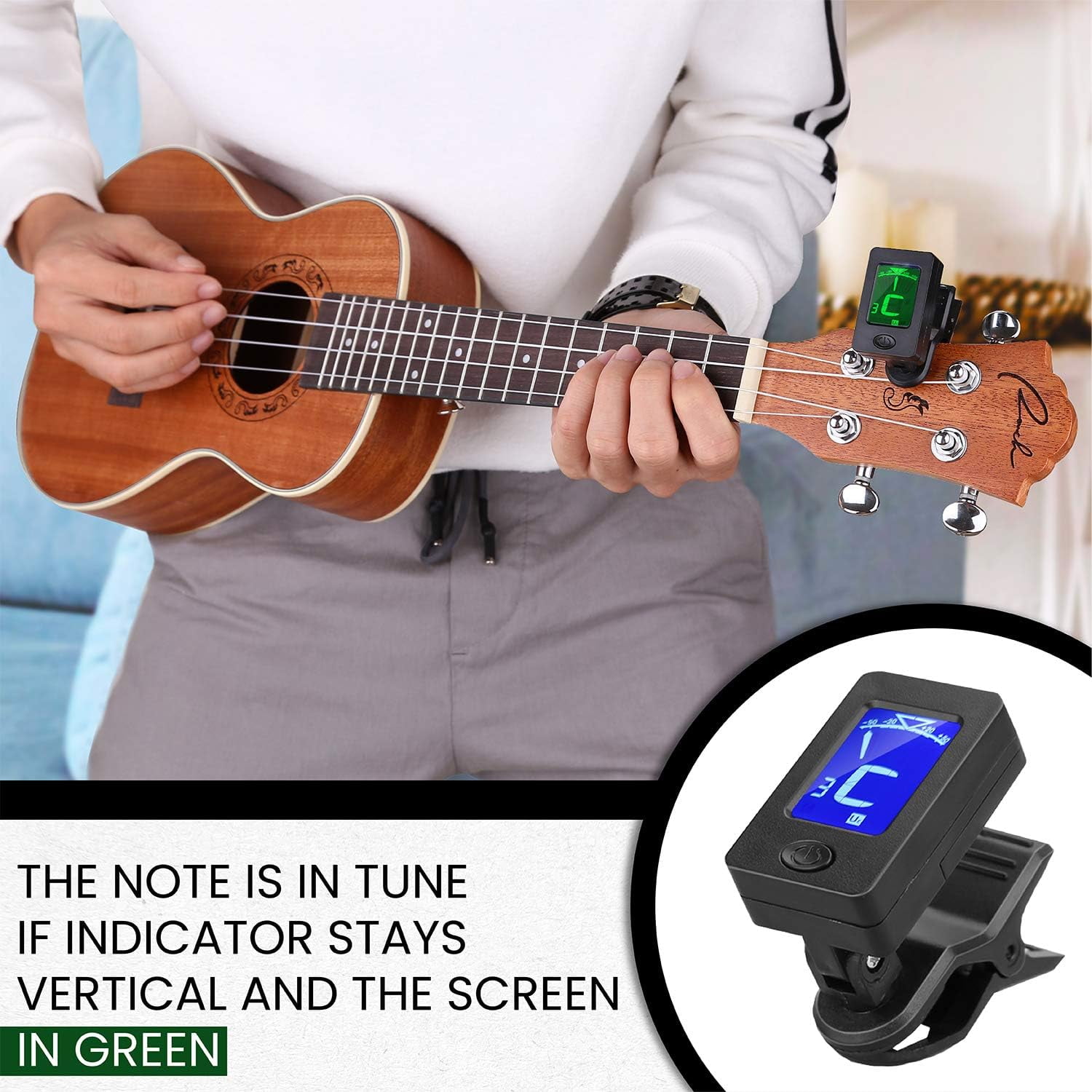 Ranch UK-23 Concert Ukulele - 23 inch Beginner Kit with 12 Online Lessons, Gig Bag, Tuner, Strap, Aquila Strings Set