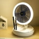 thumbnail image 2 of Ventilador de Mesa Plegable con Carga USB, Ventilador de Techo Colgante Montado en la Pared con Luz LED Ajustable para el Ventilador del Refrigerador de la Habitación del Hogar, 2 of 5