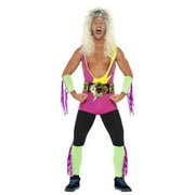 Retro Wrestler Costume Ultimate Warrior WWF WWE Rockers 80's 90's Adult
