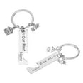thumbnail image 4 of 2Pcs Notre Premier Porte-Clés à la Maison en Acier Inoxydable Robuste Résistant à la Rouille Large Application Porte-Clés Ensemble, 4 of 14