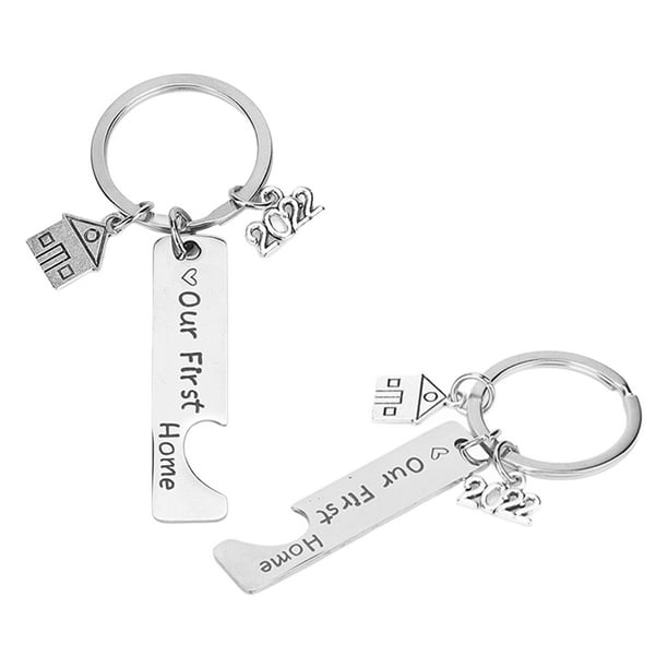 Keyrings, Our First Home Keychain Our First Home Stainless Steel Sturdy  Durable For Anniversary For Birthday For Party 