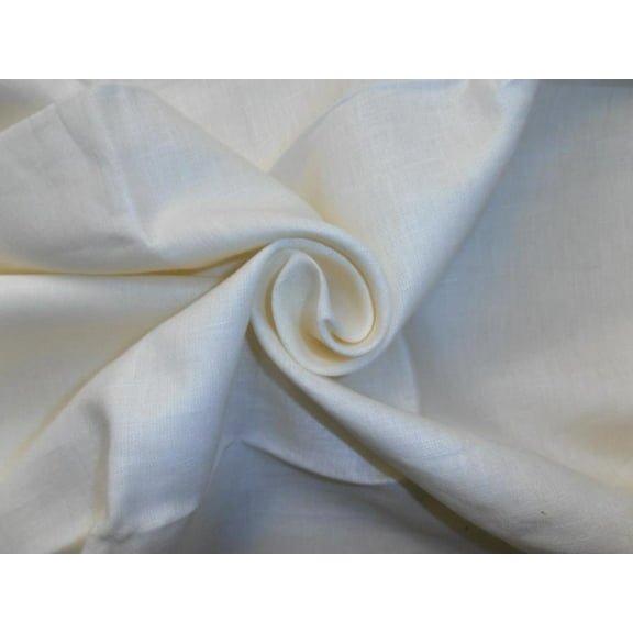 53 mm Cream pure linen fabric 54quot; wide Dyeable