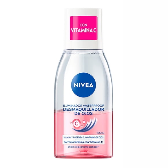 Desmaquillante Iluminador Nivea Waterproof Para Ojos Con Vitamina C 125ml