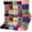 I-snowflake, variant on 5 Pairs Women's Wool Socks Gift Winter Warm Thickened Knit Comfortable Cozy Crew Socks, Womens Vintage Socks, 6-10